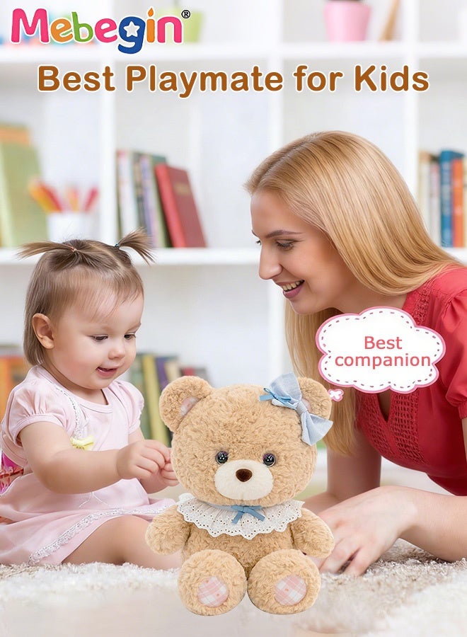 MEBEGIN 30cm Stuffed Teddy Bear, Unique Shape Bear Toy with Bowknot, Adorable Comfortable Plush Toy, Creative Interior Decoration, Fun Themed Room Decor, Made of Soft Premium Stuffing Material, Ideal Gift for All Age - Image 2